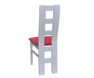 Białe krzesło do salonu jadalni, WINDOW 102 cm