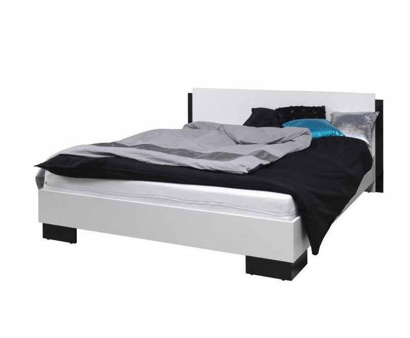  LUXOR Białe, nowoczesne łóżko do sypialni 160x200 cm