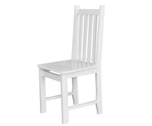Krzesło drewniane MADISON 2 z białym siedziskiem