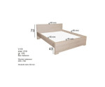 Duże łóżko 160x200 cm VEGAS 19
