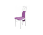 CROSS Białe krzesło z krzyżem do kuchni lub salonu