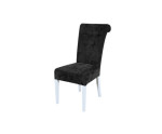 MERSO S65 Eleganckie krzesło tapicerowane z pikowaniem guzikami. nogi proste