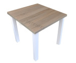 Zestaw w stylu skandynawskim: stół LAMARENTO I 80x150-190 + 6x krzesło SKANDI