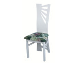 Białe krzesło drewniane BAGI