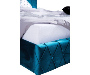 GRACJA wygodne łóżko tapicerowane, przeszycia KARO, 3 rozmiary
