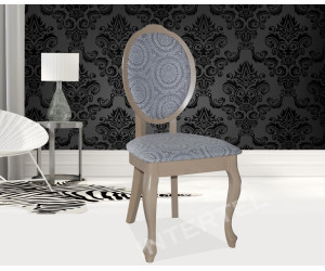 Eleganckie krzesło drewniane SONIA w stylu ludwikowskim, kolory