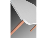 OSLO 6 stół rozkładany  80x140+40 z zaokrąglonymi rogami. LAMINAT. w stylu skandynawskim