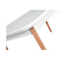 OSLO 7 stół rozkładany  80x140+40 z zaokrąglonymi rogami. LAKIEROWANY. w stylu skandynawskim