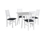 Zestaw: OSLO 1 stół 80x80 i 4 krzesła BOS 4 (biały)