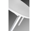 Zestaw: OSLO 3 stół okrągły 100 cm + 4 krzesła NILO 8 (biały +nogi kolor)