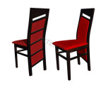 CHINES Drewniane krzesło do salonu, jadalni
