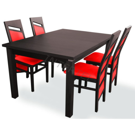 Zestaw mebli do jadalni: stół LARGO + 4 krzesła CHINES (nowe kolory!)