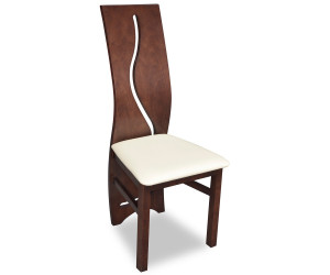 RICARDO KR-3 Krzesło drewniane z tapicerowanym siedziskiem