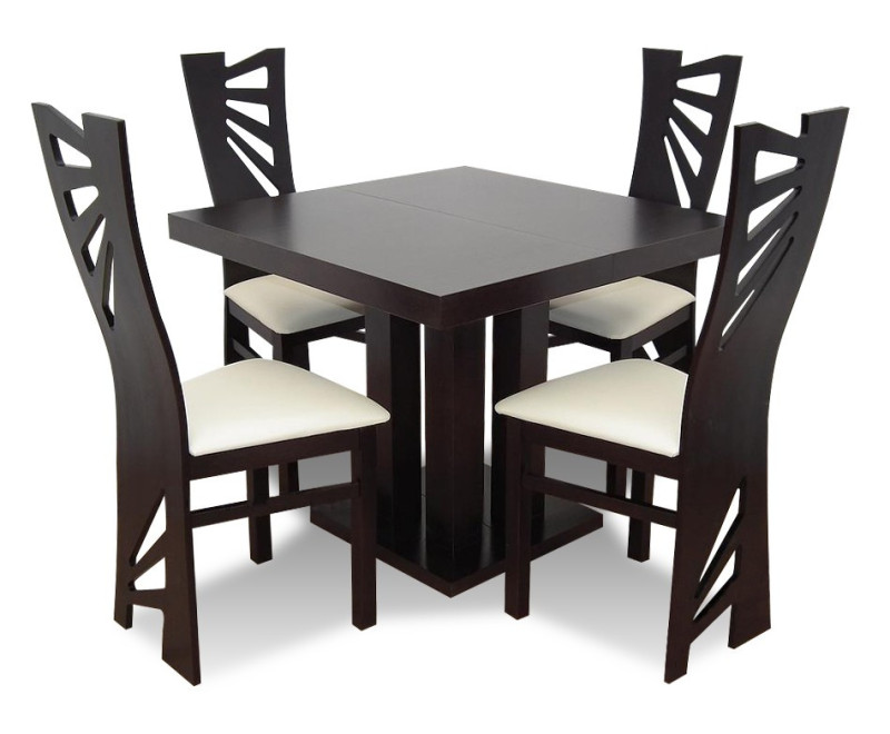 RICARDO zestaw: stół RS 34 + 4 krzesła KR 56