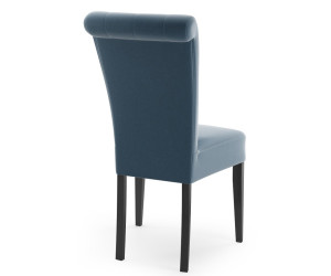 MERSO 55 Eleganckie krzesło tapicerowane z pikowaniem guzikami, nogi proste