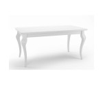 Zestaw: stół MERSO LL 100x200-250 biały połysk + 8 krzeseł MERSO 64