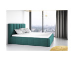 ROSE 2 Długie łóżko tapicerowane z przeszyciami (220 cm dł. powierzchni spania), wymiary!