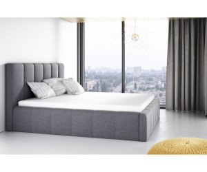 ROSE 2 Długie łóżko tapicerowane z przeszyciami (220 cm dł. powierzchni spania), wymiary!