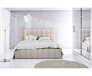 ROSE 4 Długie łóżko tapicerowane z przeszyciami (220 cm dł. powierzchni spania), wymiary!