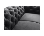 FERRO 14 Sofa trzyosobowa pikowana chesterfield ROZKŁADANA