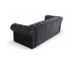 FERRO 14 Sofa trzyosobowa pikowana chesterfield ROZKŁADANA