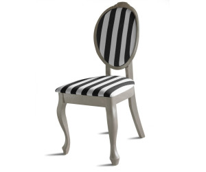 Eleganckie białe krzesło SONIA w stylu ludwikowskim