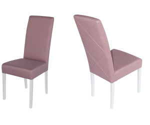 RICARDO KR2 Krzesło tapicerowane z przeszyciami na tyle oparcia