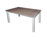 Stół  prostokątny LAMARENTO I 80x150-190 biały + blat kolor
