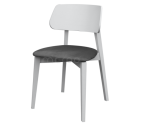 MODERN M26 Krzesło tapicerowane, białe