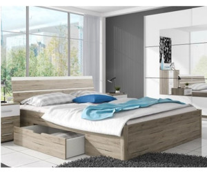 BETA 2 Wygodne łóżko do sypialni 160x200 cm