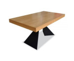 RICARDO RS12 Masywny stół rozkładany na metalowej podstawie. kolory! 90x160-210, FORNIR