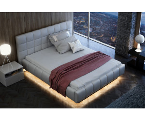 ELEGANT Nowoczesne  łóżko tapicerowane  z LED