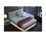 ELEGANT Nowoczesne  łóżko 160x200 tapicerowane  z LED