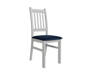 Białe krzesło OLAF ze szczebelkami