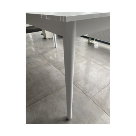 MODERN M38 Stół rozkładany 80x150-190 biały laminat kolor, nogi stożki