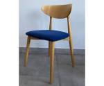 MODERN M33 Krzesło drewniane, dąb jasny, SOLO 263 GRANAT