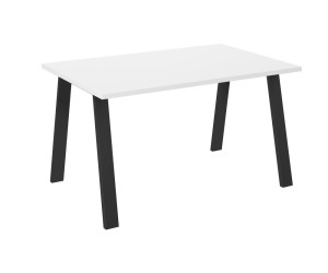 KLAUS Stół 90x138 cm w industrialnym stylu, biały