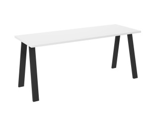 KLAUS Stół 90x185 cm w industrialnym stylu, biały