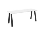 KLAUS Stół 90x185 cm w industrialnym stylu, biały