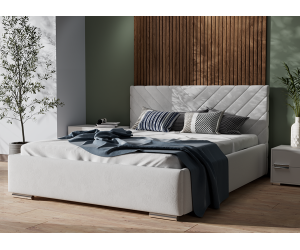 IMPERIA S10 łóżko tapicerowane 160x200 jodełka