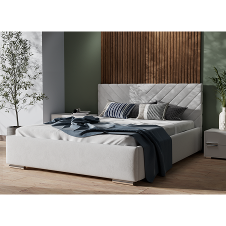 IMPERIA S10 łóżko tapicerowane 180x200 jodełka, stelaż metalowy