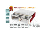 Dopłata do materaca POCKET COCO COMFORT wymiar 140-200cm (do łóżek z serii INTARO...)