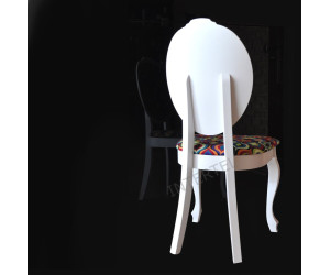 Białe krzesło SONIA w stylu ludwikowskim
