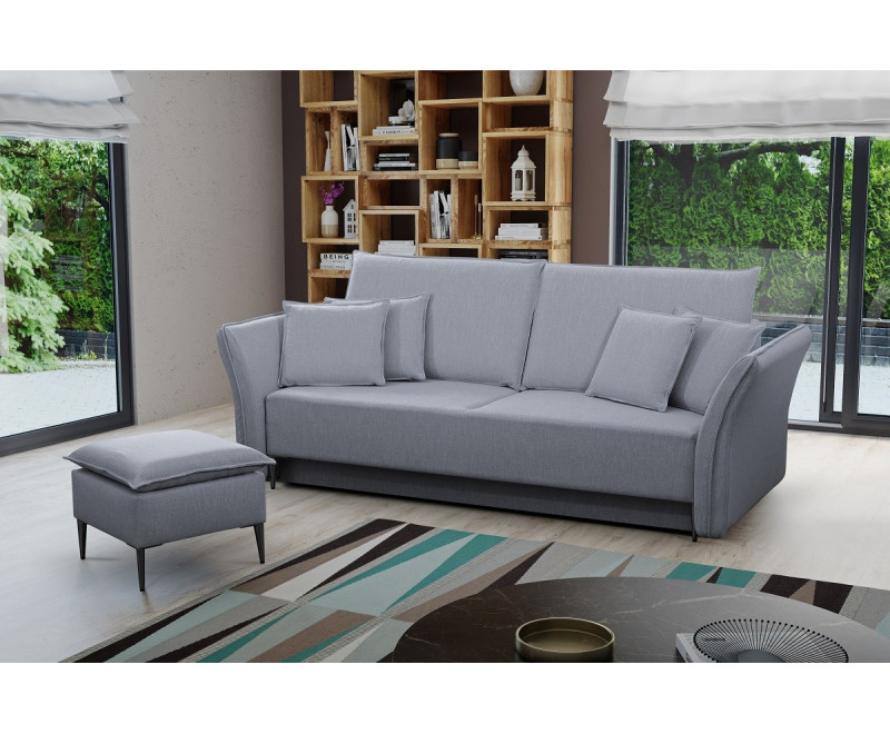 BREGI Sofa rozkładana w skandynawskim stylu z funkcją spania