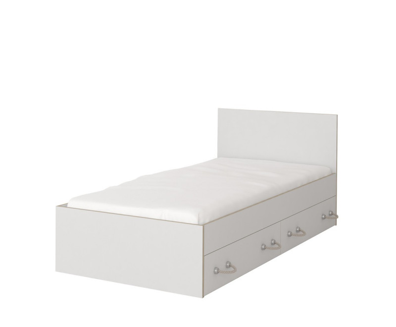 ARLO 36 Łóżko z szufladami 90x200, biały + sonoma