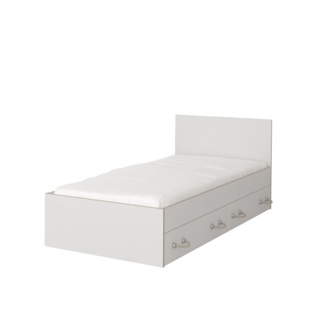ARLO 36 Łóżko z szufladami 90x200, biały + sonoma