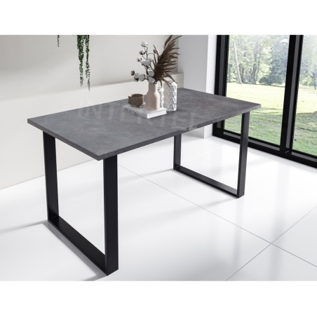 MODERN M5 stół 125x80 w stylu loftowym, beton