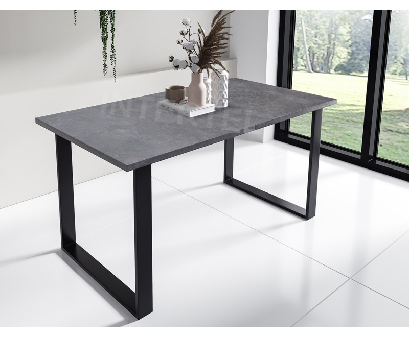 MODERN M6 stół 80X150-190 w stylu loftowym, beton