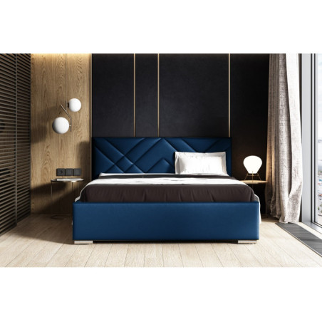 IMPERIA S12 łóżko tapicerowane 180x200 zagłowie przeszycia