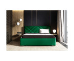 IMPERIA S12 łóżko tapicerowane 160x200 zagłowie przeszycia
